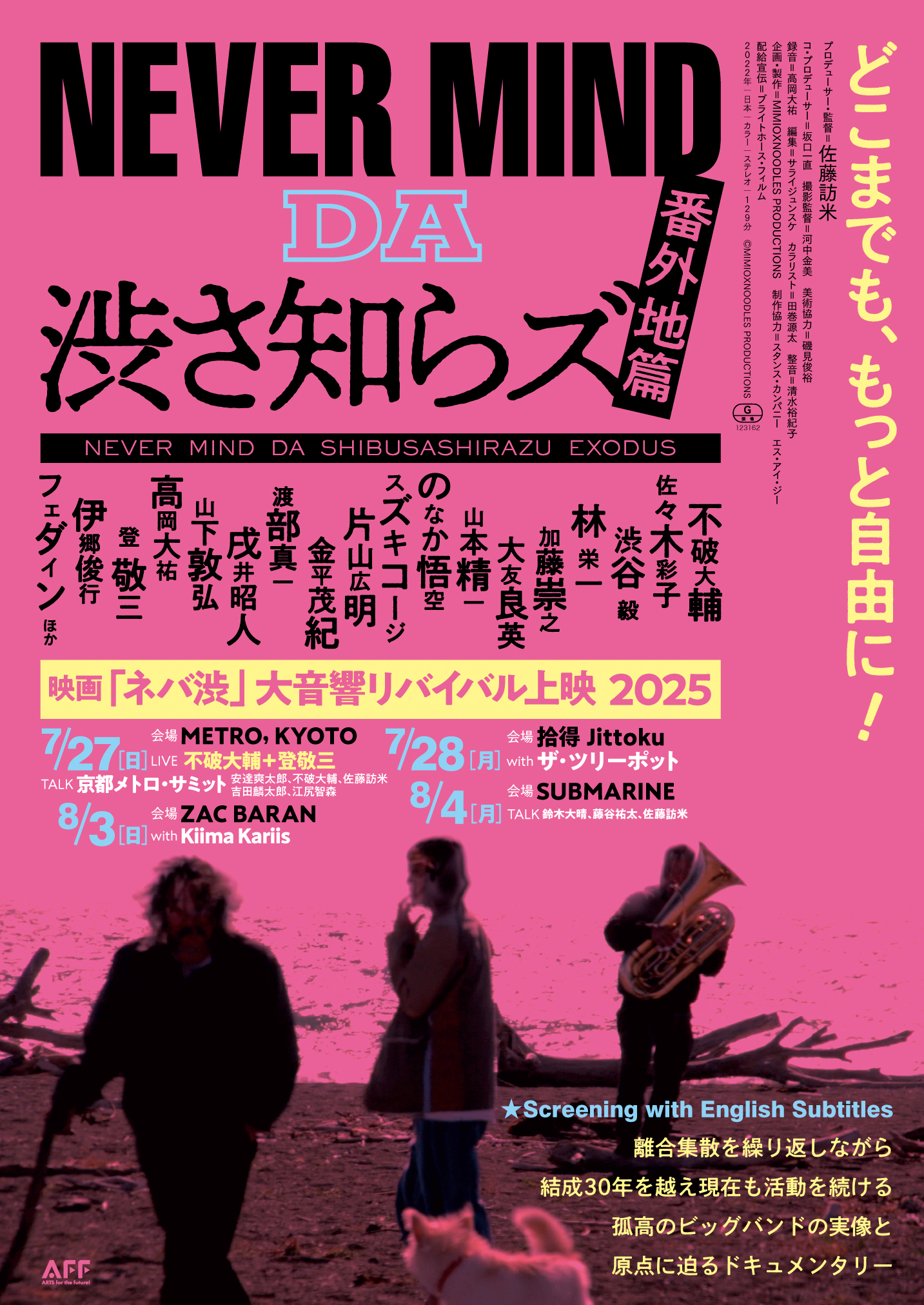 映画「NEVER MIND DA 渋さ知らズ 番外地篇」 〜大音響リバイバル