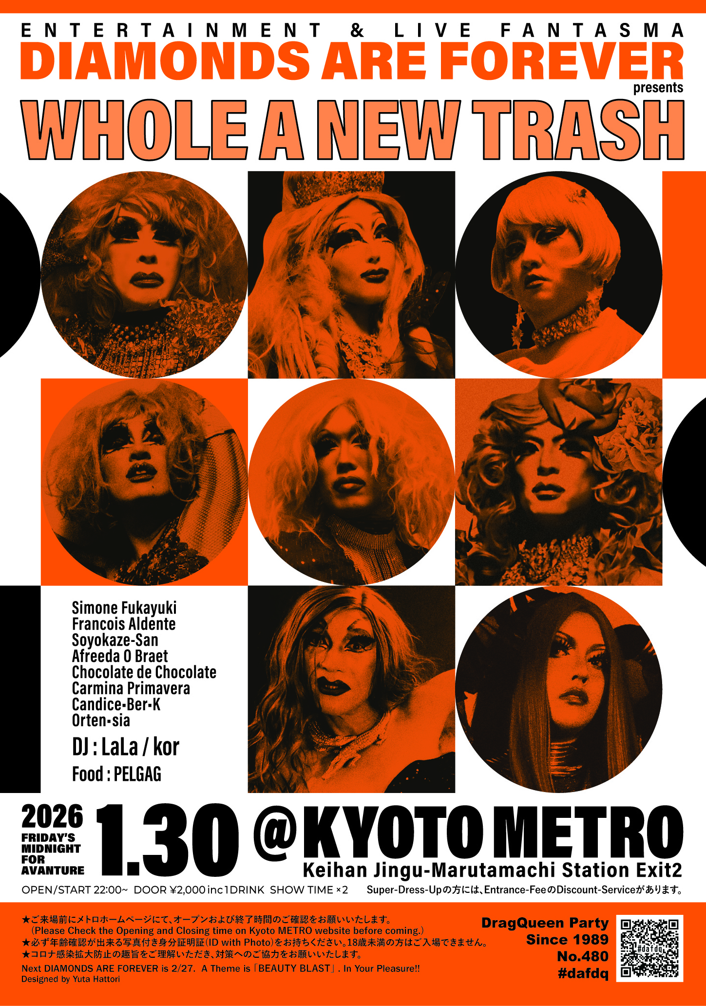 DIAMONDS ARE FOREVER presents WHOLE A NEW TRASH | CLUB METRO