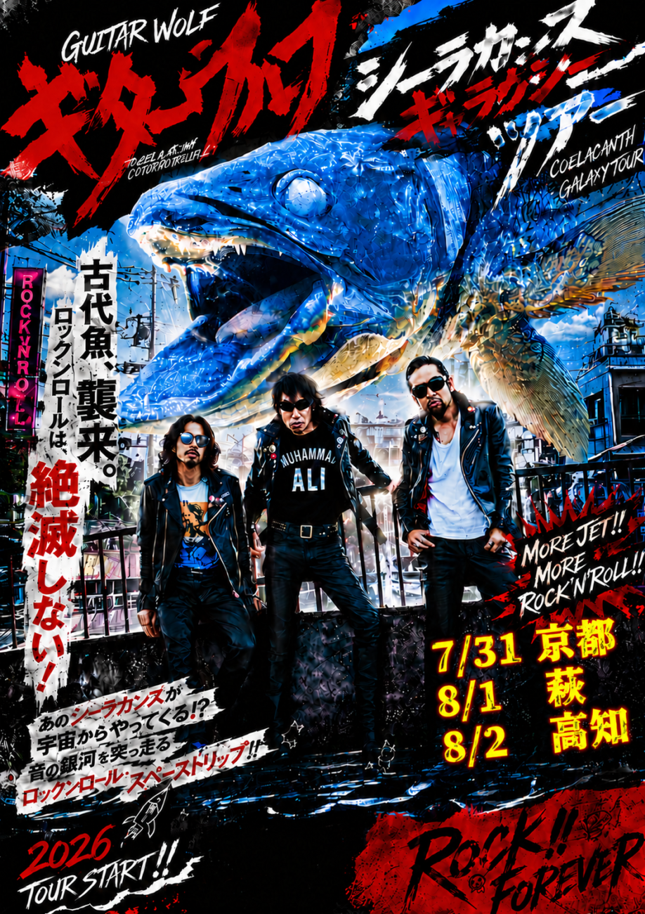 ギターウルフ7年ぶりのニューアルバム”MORE JET”リリース記念