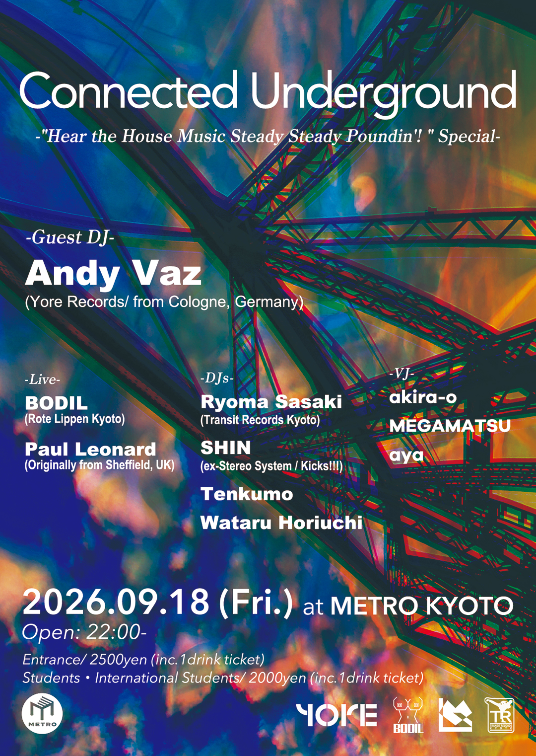 Connected Underground “Hear the House Music Steady Steady Poundin’! ” Special with Andy Vaz (Yore Records/ from Cologne, Germany)